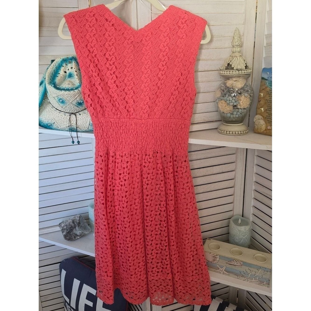 Rabbit Rabbit Rabbit Pink Crochet Dress SZ S - Picture 5 of 5